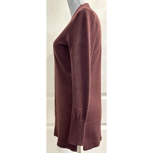Ann Taylor Knit Open Front Wool Blend Cardigan Sweater Duster Womens Size SP - Picture 2 of 6